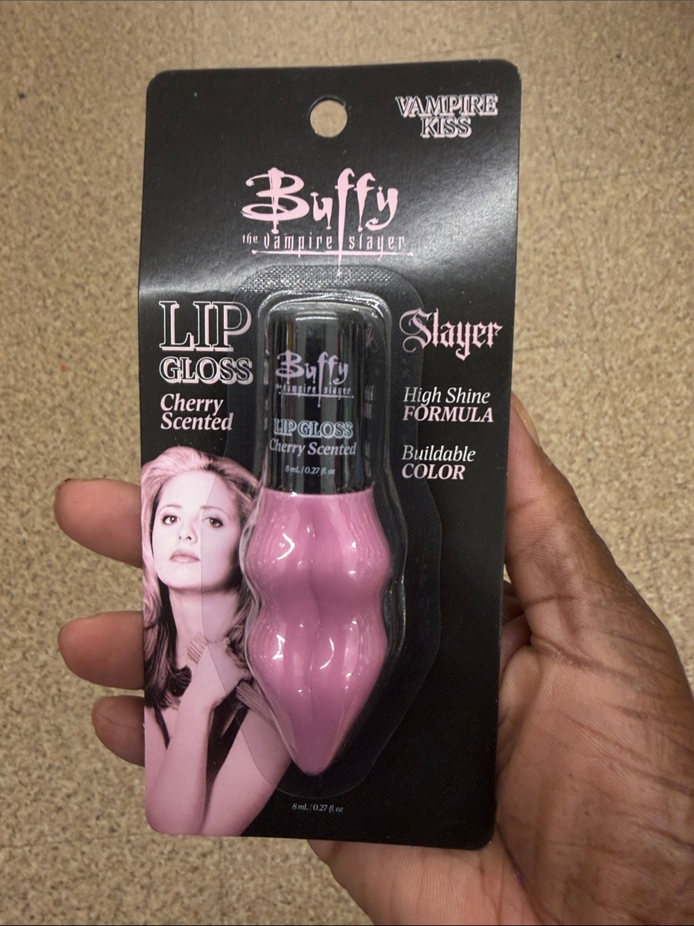 Buffy the Vampire Slayer Kiss Pink Lip Gloss - Cherry Scented